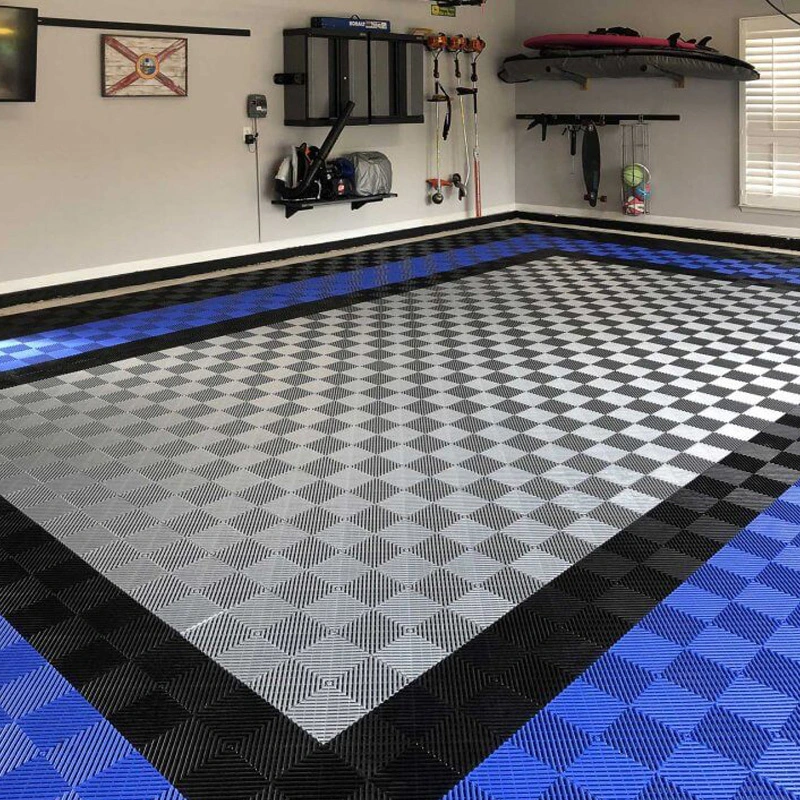 Anti Skid and Wear Resistant Floor of Tennis Court Garage PP Interlocking Floor Mat Sportcourt Tiles