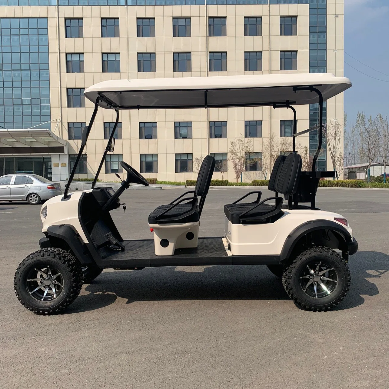 12/14inches Tyre Pmsm 5, 6, 7kw Motor 100/120km Mileage Lead Acid/Lithium Battery 48V/60V/72V 2, 4, 6, 8, 10 Seats/Seater Hunting Golf Cart