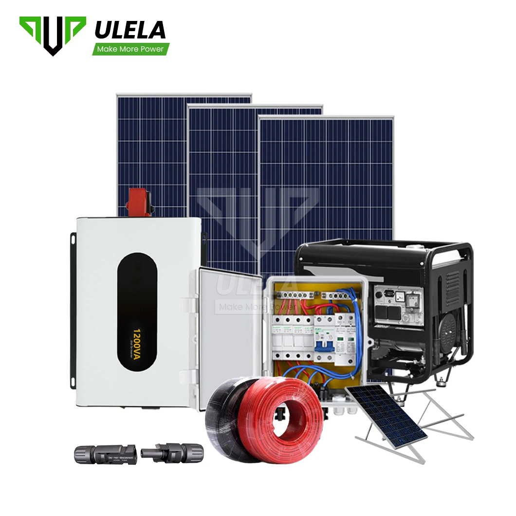 Ulela Mejor Stand Alone Sistema Solar de Alta Calidad de Proveedores en la red eléctrica la instalación de sistema Solar China fuera de la red del sistema de Energía Solar de Backup Diesel