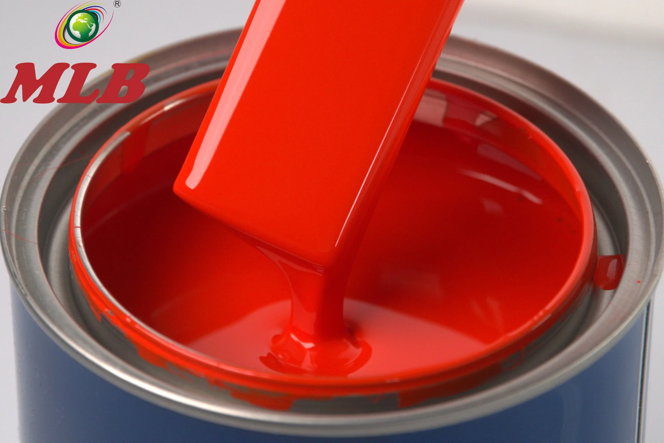 127 1K Orange Red Automotive Car Paint for High Gloss Good Coverage Car Paint