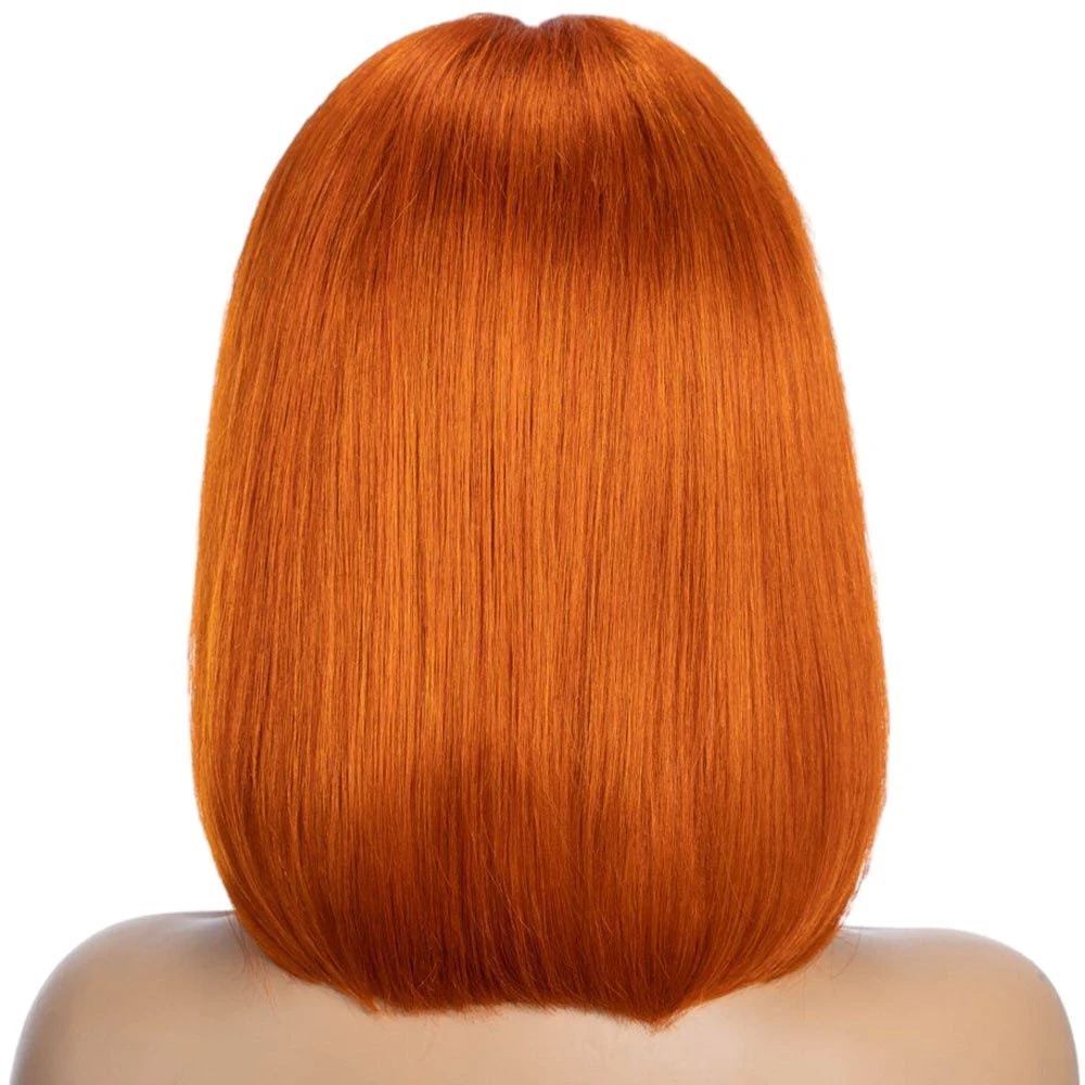 Virgem Brasileira Cabelo - curto Orange Bob Cut