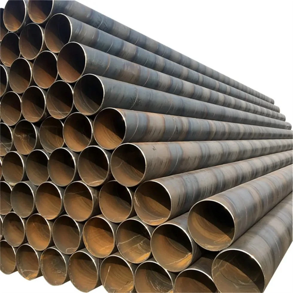 High Quality S355jr A572 Gr50 SSAW Steel Round Welded Pipe