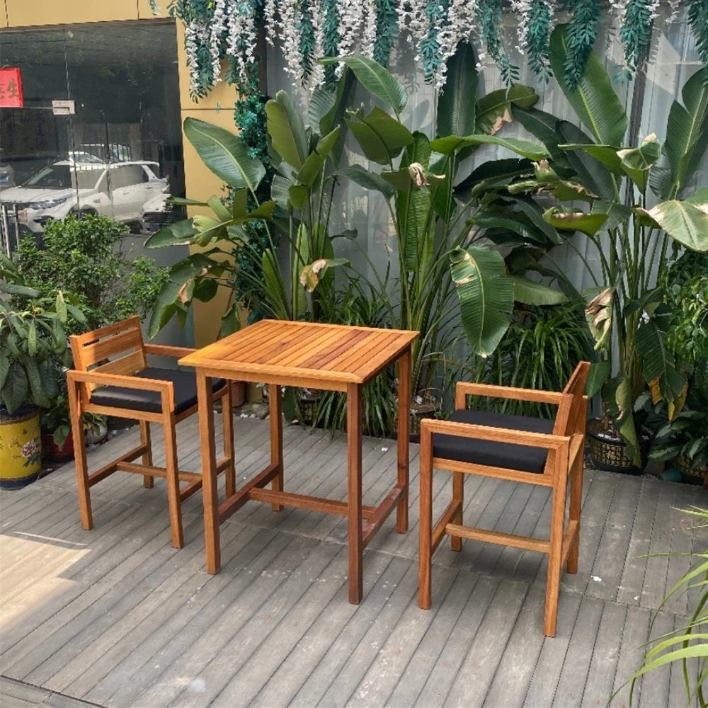 Набор столов для стула с деревянным стулом для сада и сада