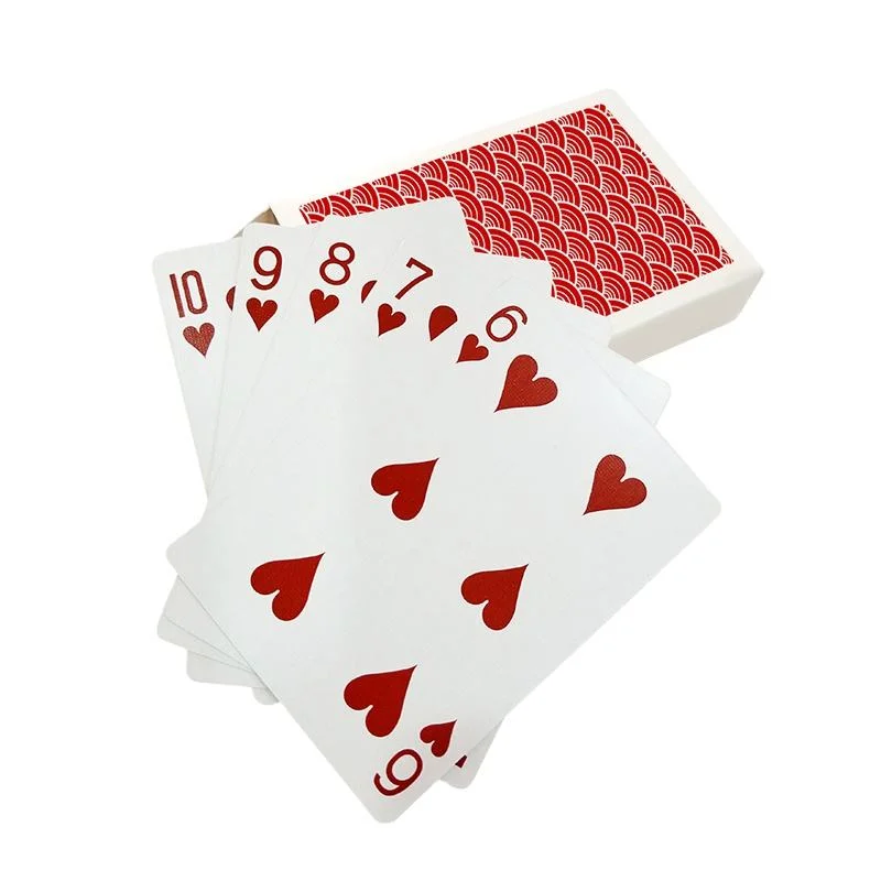 Promotional Poker Game Customized Double Deck Bridge Size Paper Playing Cards