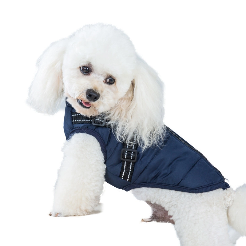 Kinpack Amazon nuevo Chaleco de algodón ropa perro mascota abrigo ropa de invierno Chaqueta impermeable con arnés Perro ropa