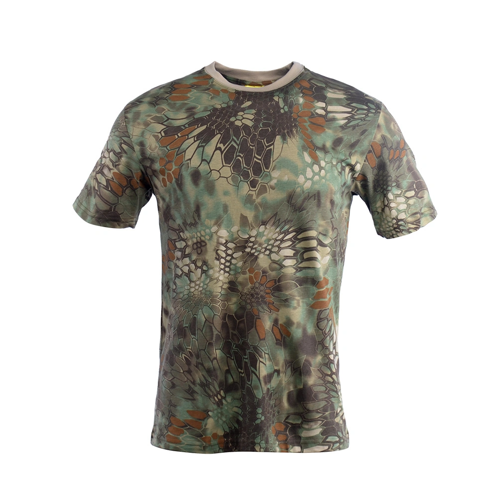 2019 Vert Camouflage Camouflage militaire Python T-Shirt au prix d'usine