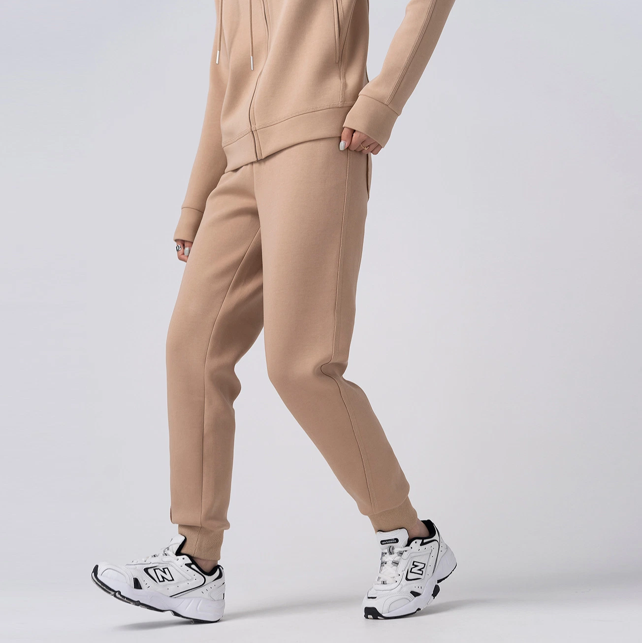 2022 de la mujer nueva Sweatpants Color sólido diseño pantalones casuales Deportes pantalones largos