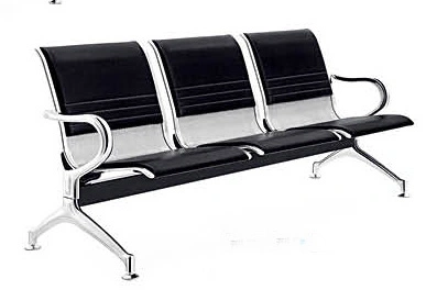 Modern Chrome Metal Base Metal Hospital School Airport Waiting Chair