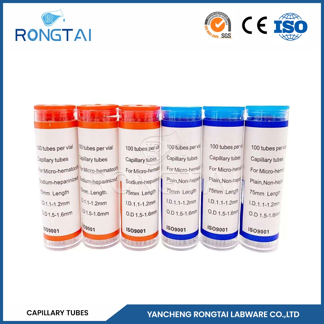 Rongtai Borosilicate Capillary Tube Manufacturing Quartz Glass Transparent Capillary China Nonheparinized Capillary Tubes