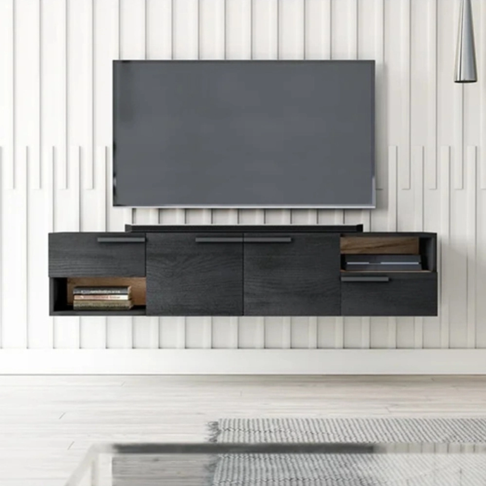 Paquete plano moderno salón Home Decoración Muebles de TV de madera con cajón archivador