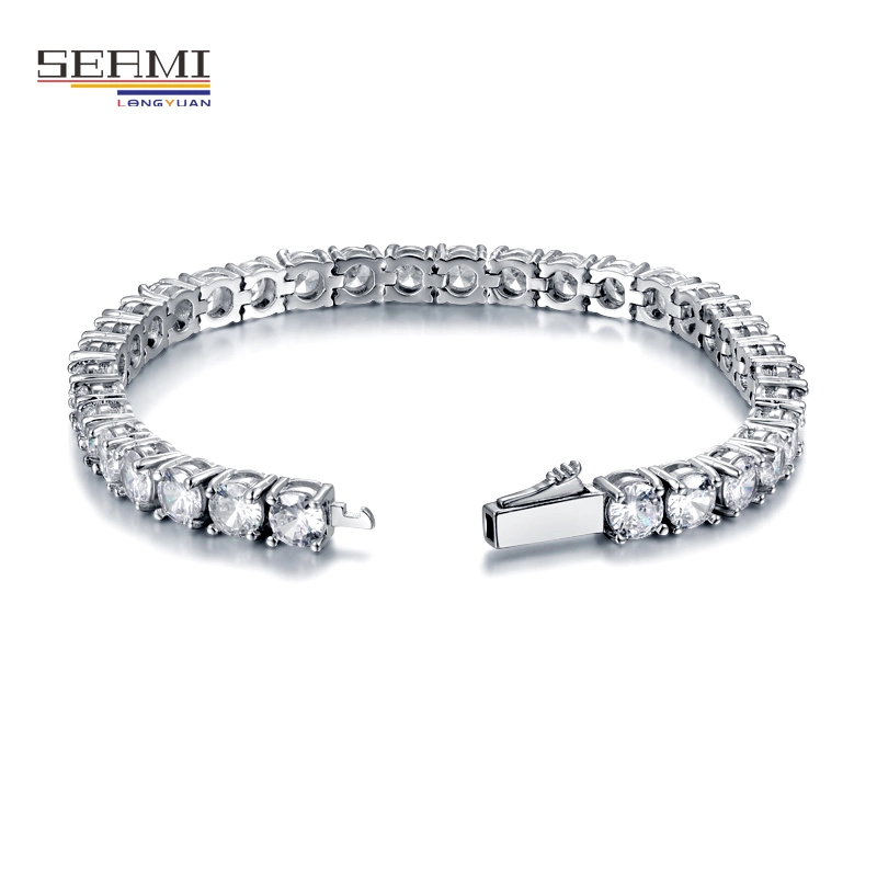 Gros Collier de Tennis Chaîne en Diamant CZ Sertie de Zircon Cubique pour Hommes et Femmes