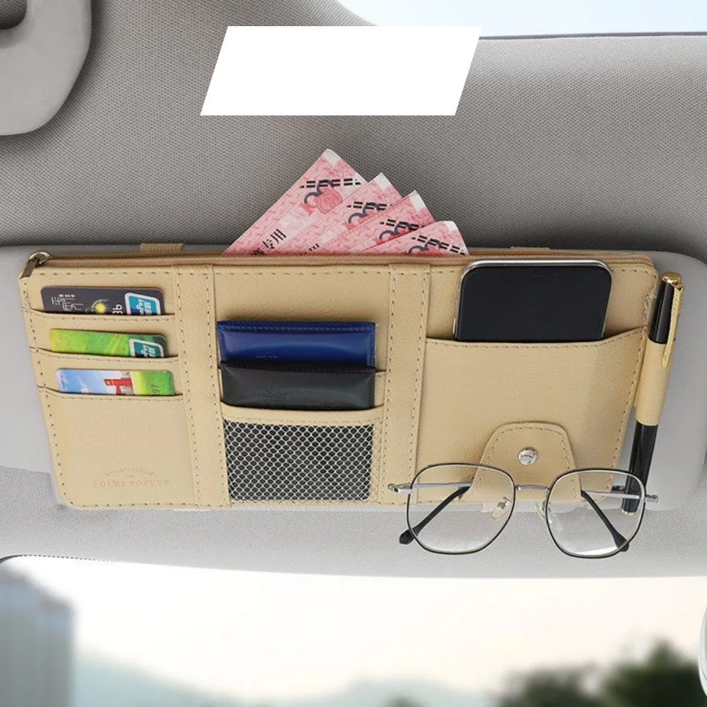 Auto Pocket Organizer Car Sun Visor Organizer Case CD Card Pencil Case Bl20438