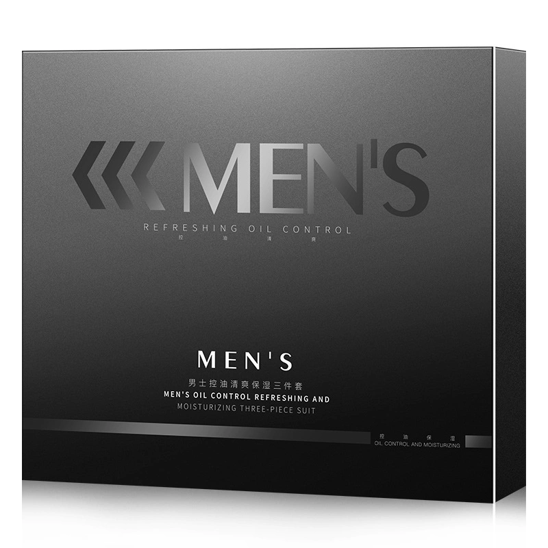 Plant Extract Mens Skincare Set Private Label Shrink Poers Oil Control Refreshing Moisturizing Facial Men Skin Care Set