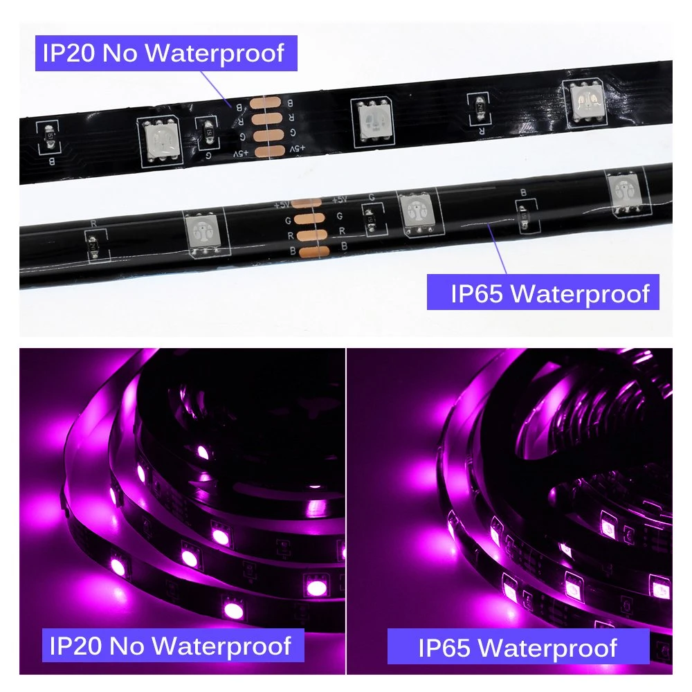 RGB Changeable USB LED Strip 5050 DIY Flexible LED Light Bluetooth Control / Music Control LED TV Background Lighting