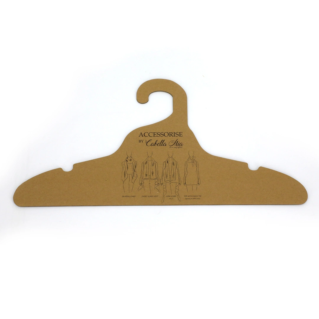 Kraft Paper Cardboard Clothes Hangers Paper Hanger for Fabric Recycled Cardboard Paper Hanger