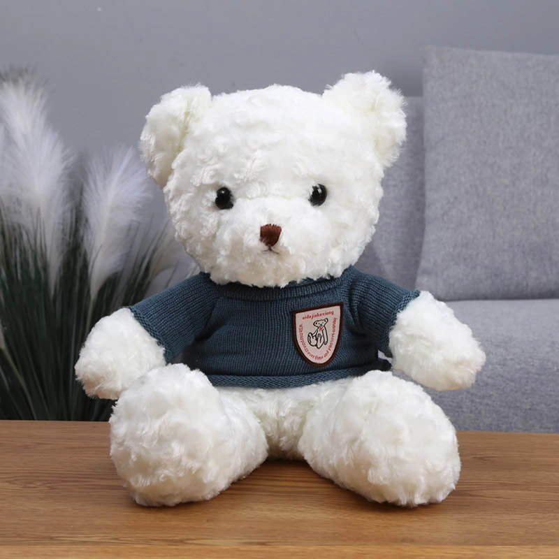 Ruunjoy Teddybär mit Pullover Stofftiere Plüsch Spielzeug Puppe Baby Kinder Freundinnen Geburtstagsgeschenke