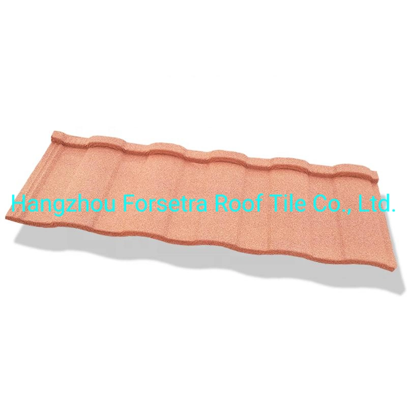 Roman/Rainbow Tile Effect Roof Sheets Metal Stone Coated Roofing Tiles for Modern Buildings