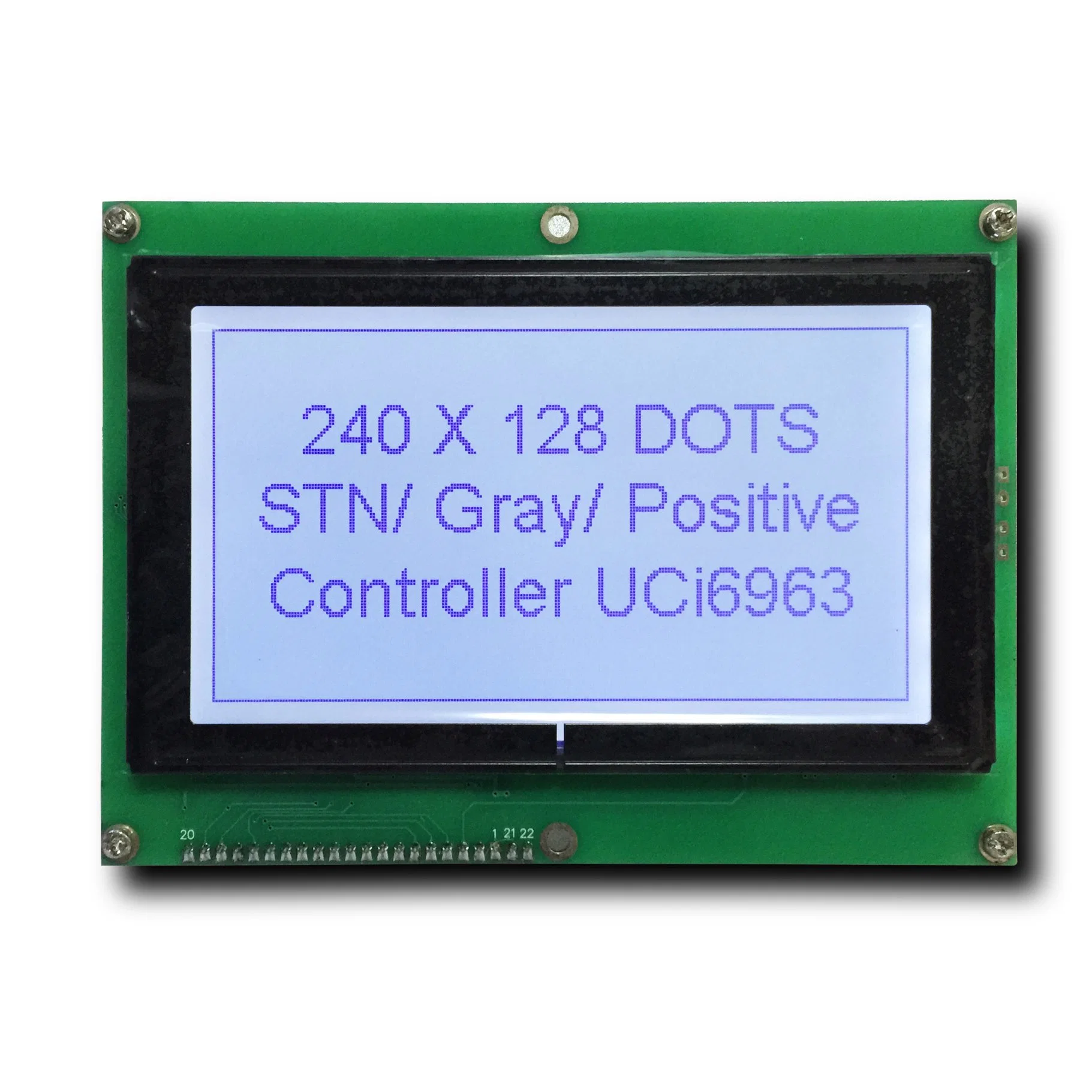 Monochrome FSTN Graphic 240X128 LCD Display Positive RGB LCD Screen