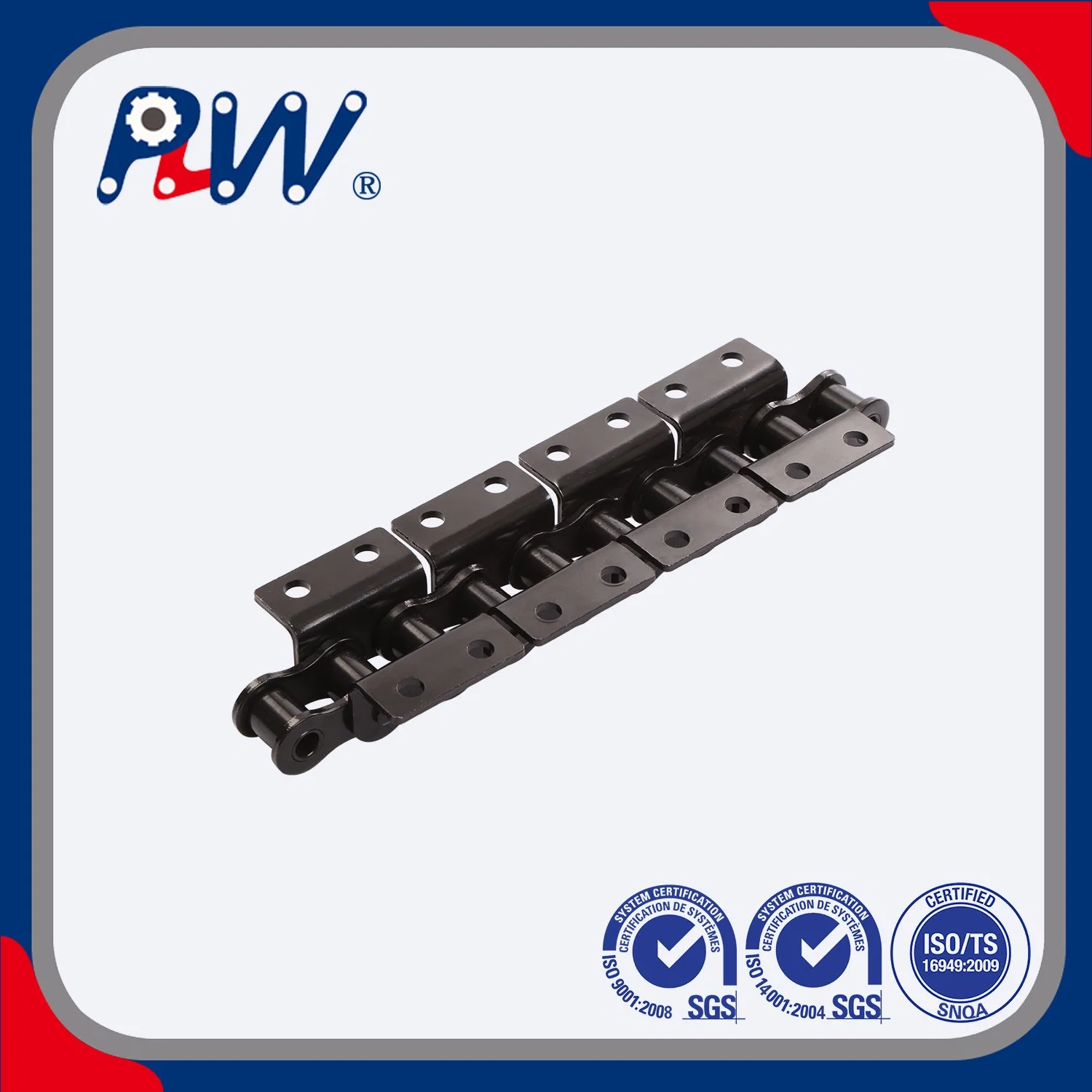 Made-to-Order Shot Peening Steel Transmission Roller Chain (40, 50, 60, 80)