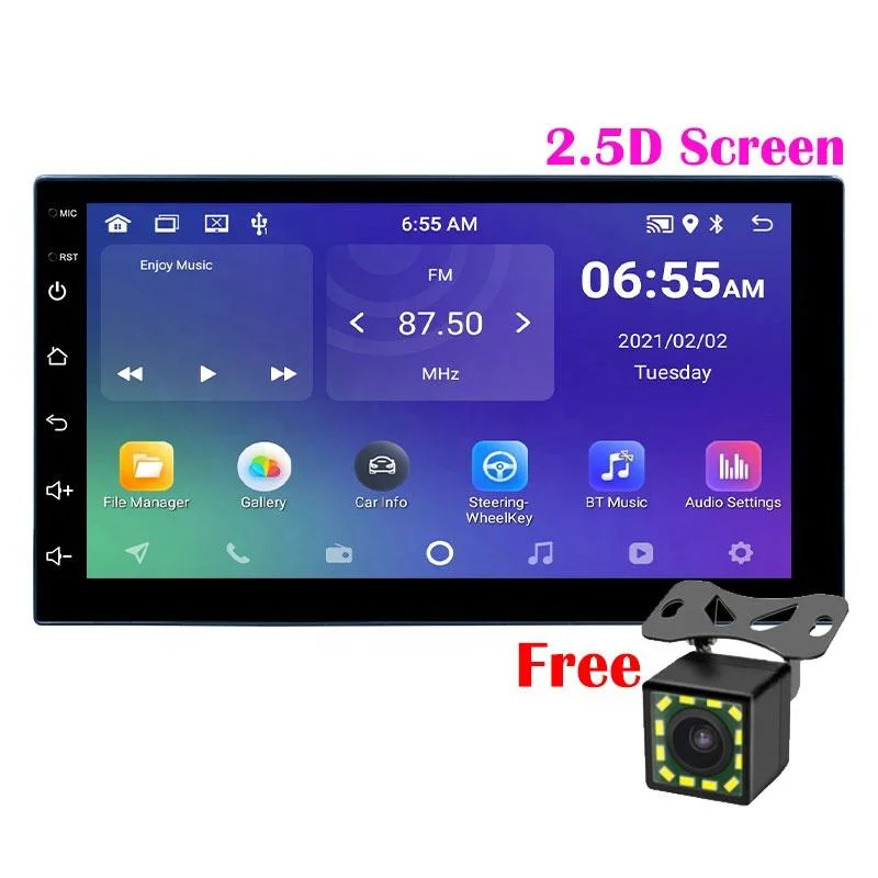 Android 12 Bt5,0 DSP EQ Radio para coche Universal para todos Coches Vídeo de coches