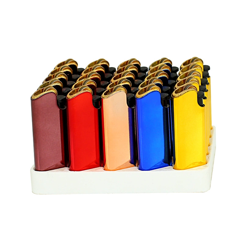 Wholesale/Supplier Metal New Grinding Wheel Lighter Fixed Pulley Open Flame Disposable Lighter