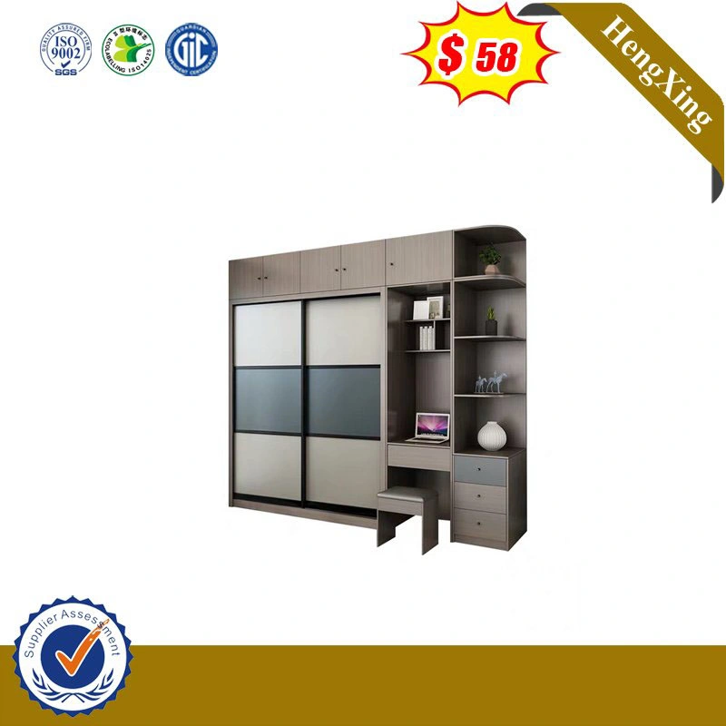 Manufactures Melamine Hotel Bedroom Furniture MDF Wardrobe with Drawers