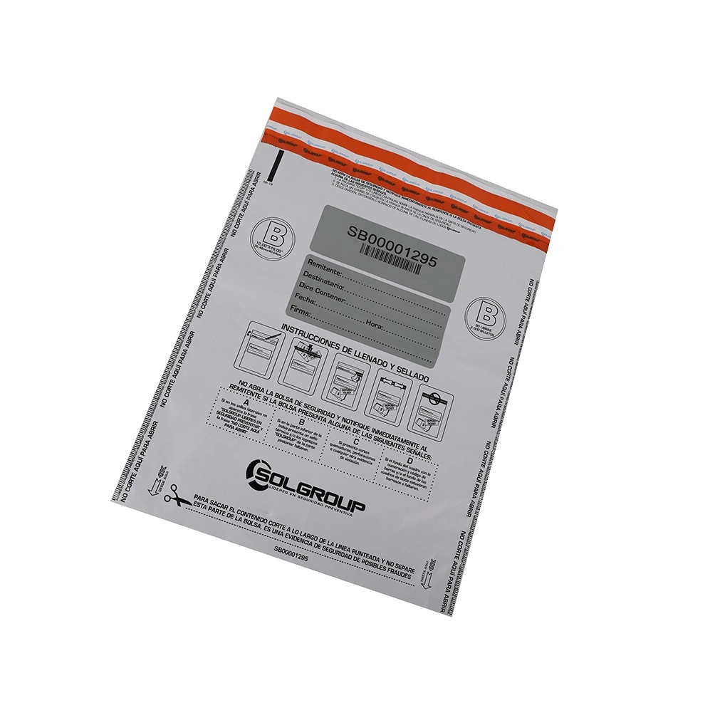 Customized Tamper Proof Security Plastic Opaque Bag Keep Your Money and Documents Safe