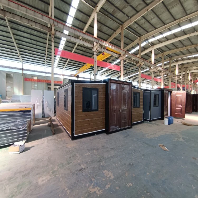 20FT Low Cost Double Wings Packaging Box Light Steel Mobile Panel Houses Container House Home Granny Flat Tiny House