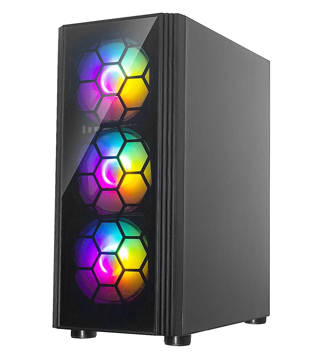 2022 Novo projetado ATX Vidro Temperado Jogos RGB PC do computador caso