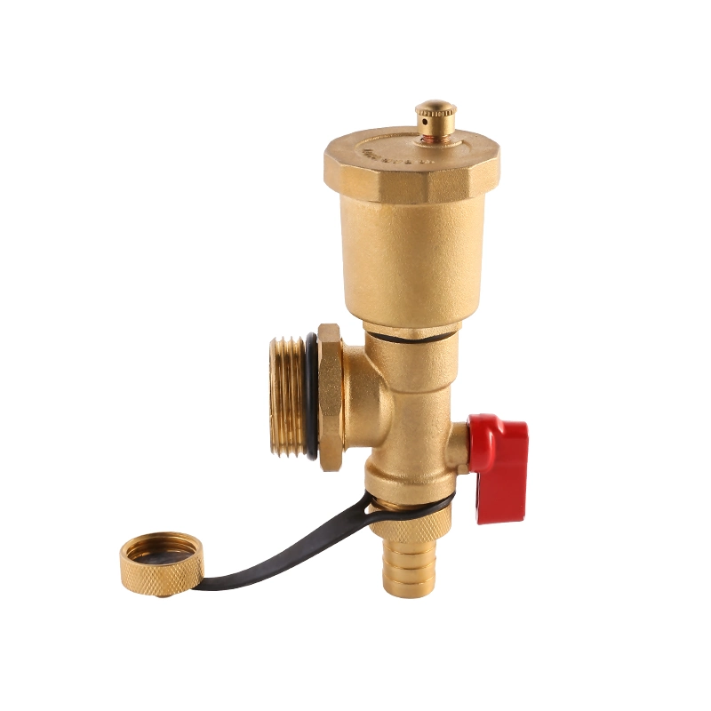 Brass Air Vent Set for Floor Heating System 1"