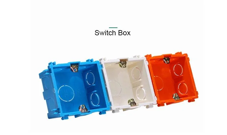 House Electrical Wire Installation Dry Wall Mount PVC Electrical Switch Box