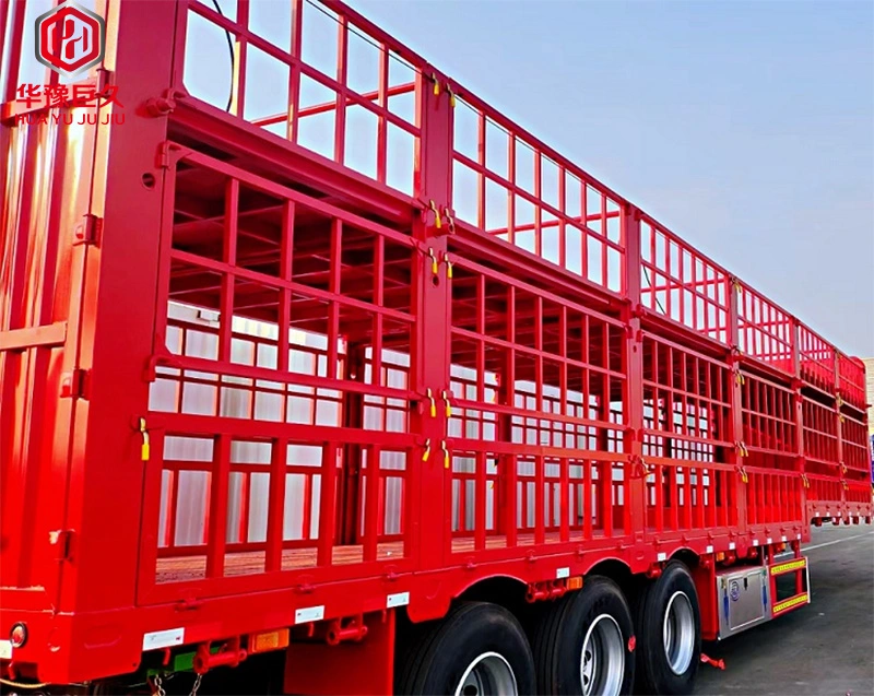 Removable Side Wall /Board /Fence /Stake Semi Trailer/Truck Trailer for Transport of Livestocks/Cattle/Farm Animals/Beverages/Drinks/Commercial Logistics