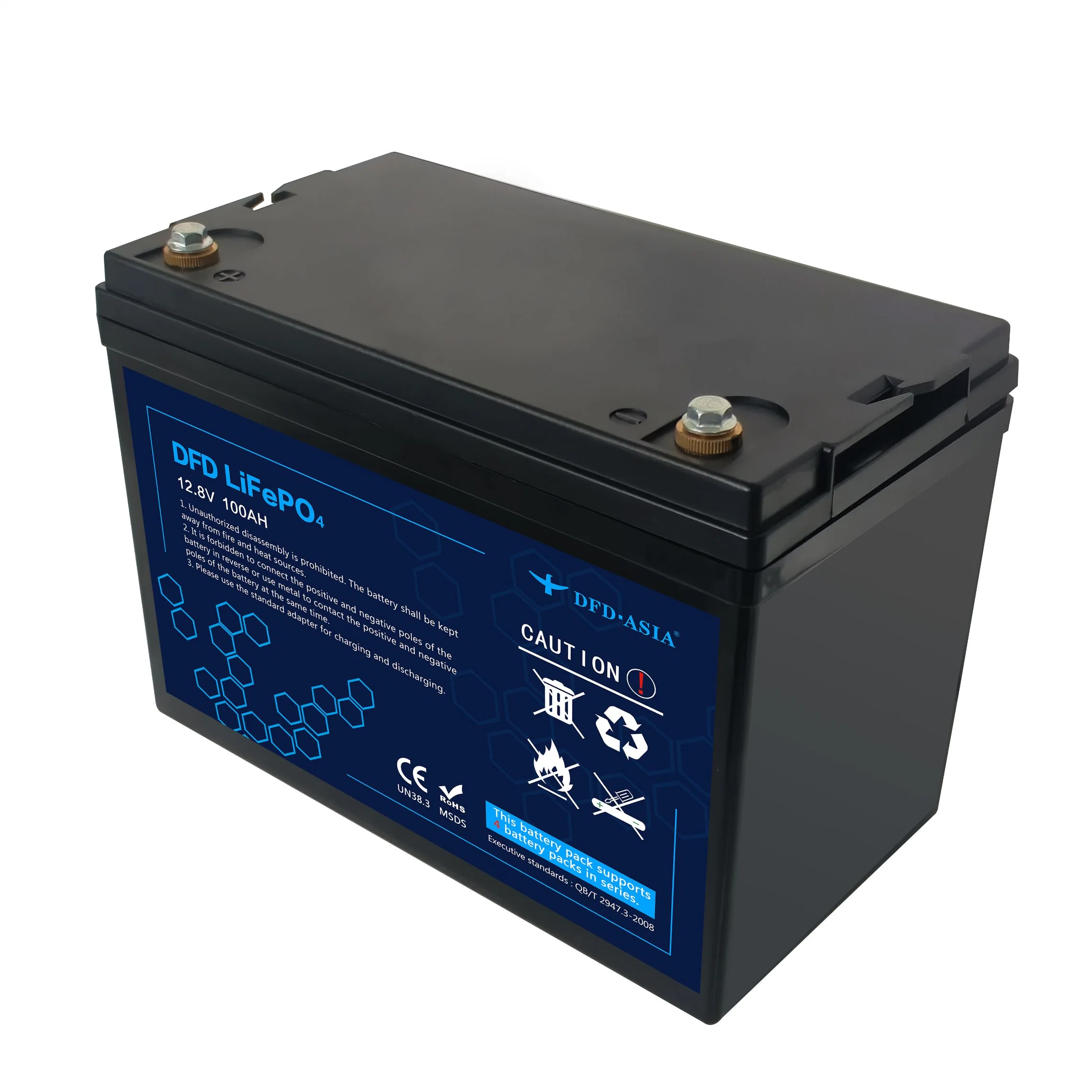 Home Use 12V 100ah 200ah Lithium Ion Battery Pack with Un38.3 CE RoHS Certisficates for Powersupplies, Electric Forklifts