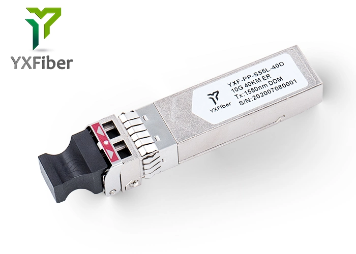 Módulo de fibra monomodo dúplex con Ddm 10G SFP+ Er 1550nm a 40km Gigabit LC