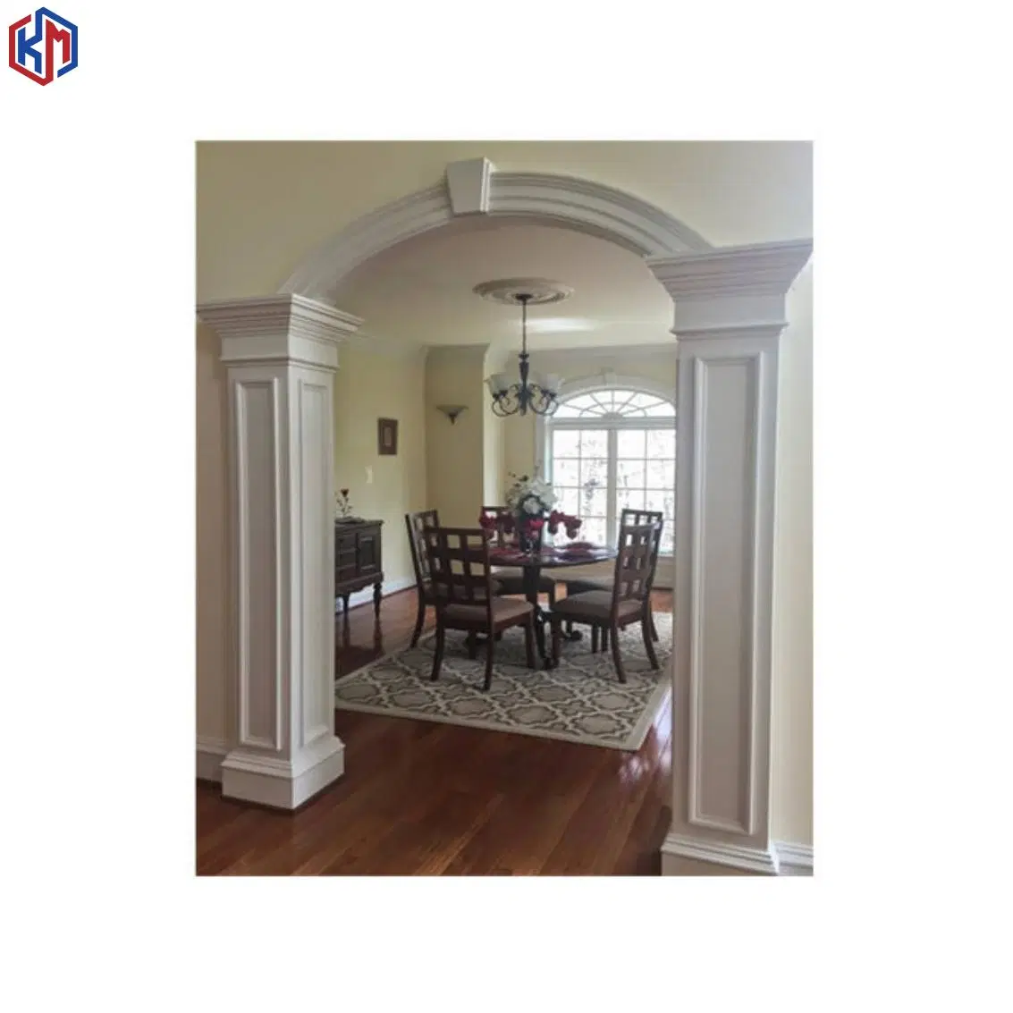 Grg Glassfiber Reinforced Gypsum Plaster Interior Corridor Arch Door Frame Moulding