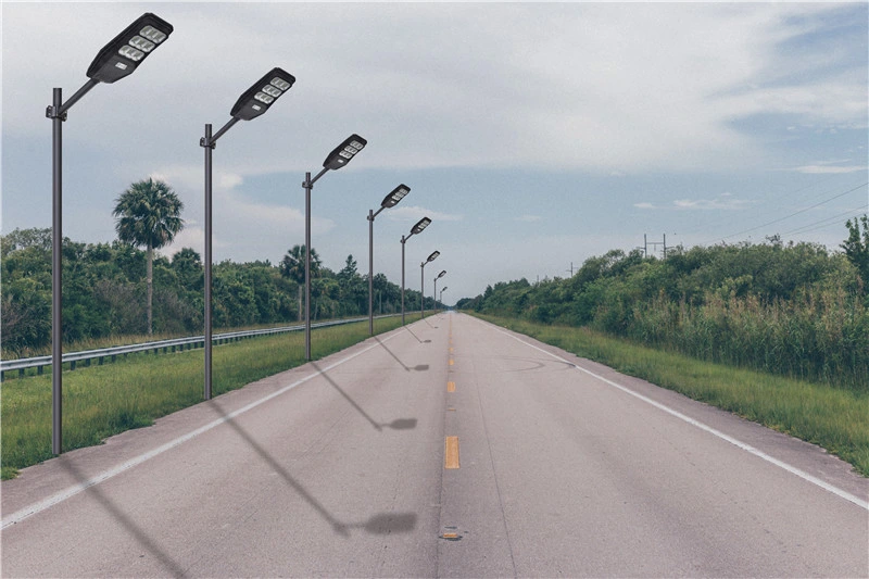 100W 200W 300W integrierte Public All in One LED Solar Straßenbeleuchtung mit Bewegungssensor CE RoHS für Straßenbeleuchtung