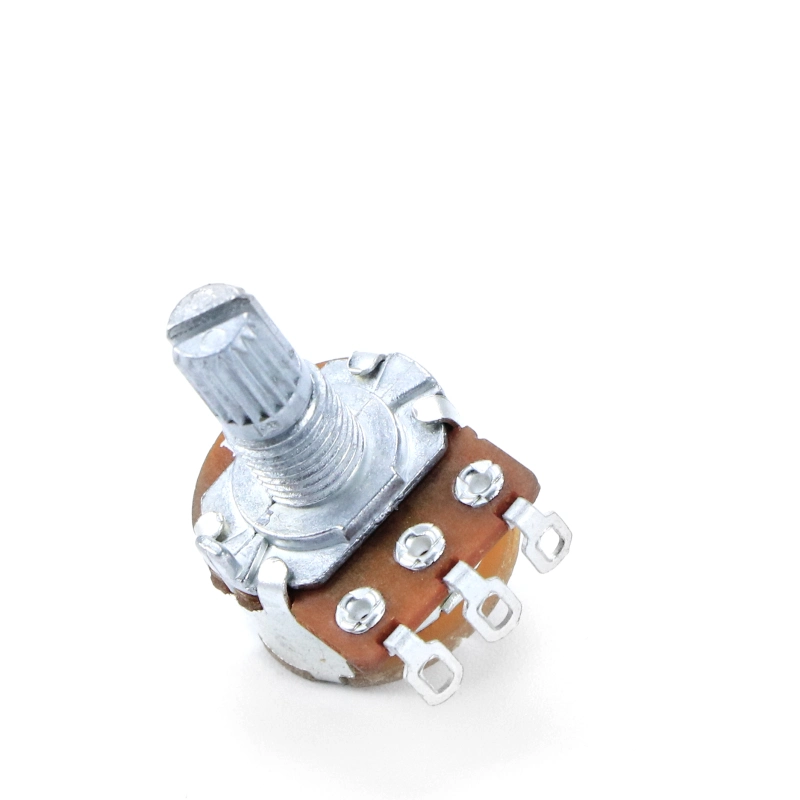 Fournisseur usine 16mm 10k potentiomètre double avec interrupteur pour voiture Amplificateur DVD