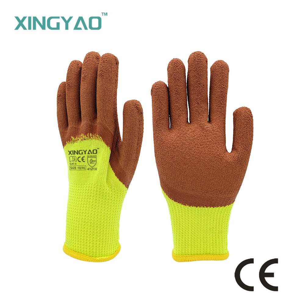 Winter Warm Acrylic Terry Wear-Resistant Work Gloves