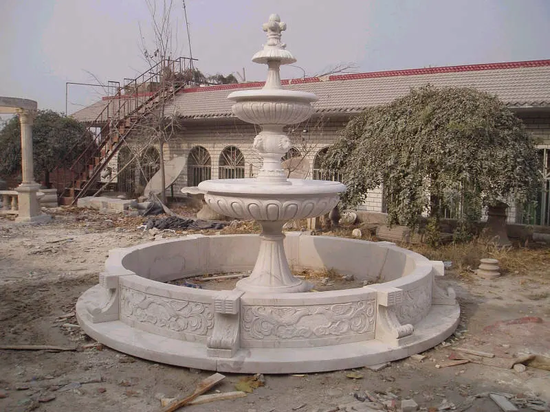 Barata Fuente de agua de granito al aire libre jardín de piedras talladas a mano productos