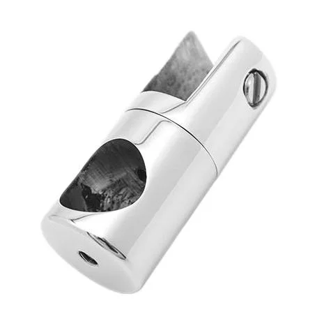 Polished-Mirror Stainless-Steel sólida conexión de cristal Clip para el receptáculo de ducha Ø 16mm tubo cabezal