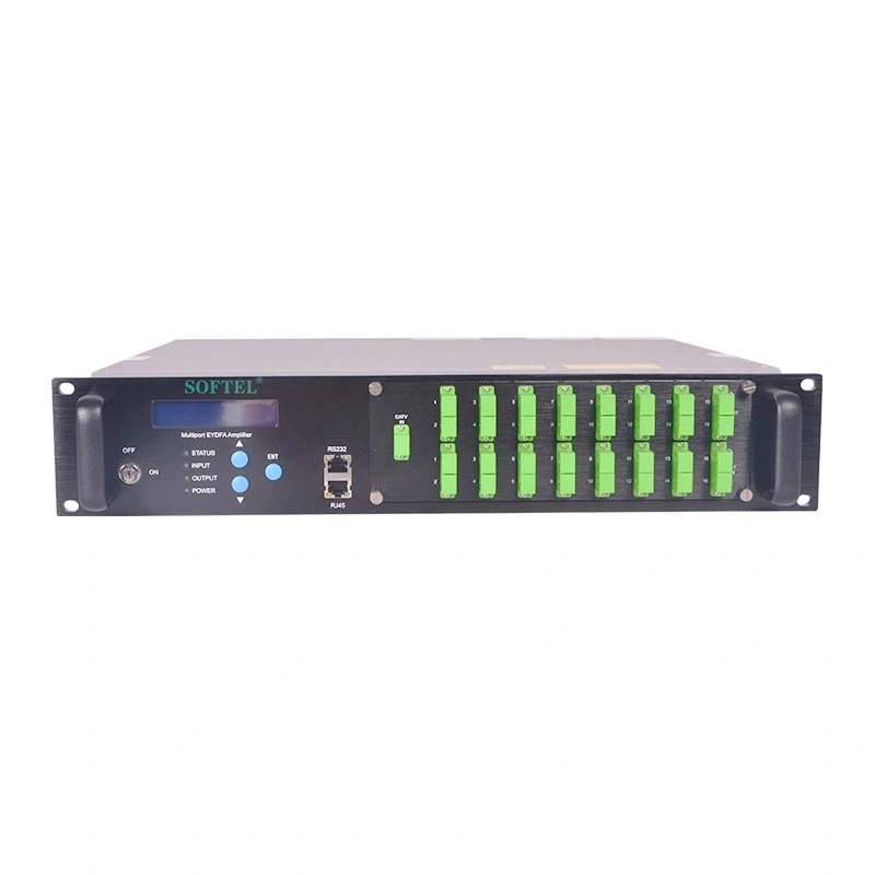 FTTH 16 Ports CATV EDFA 1550nm Optical Amplifier with Wdm