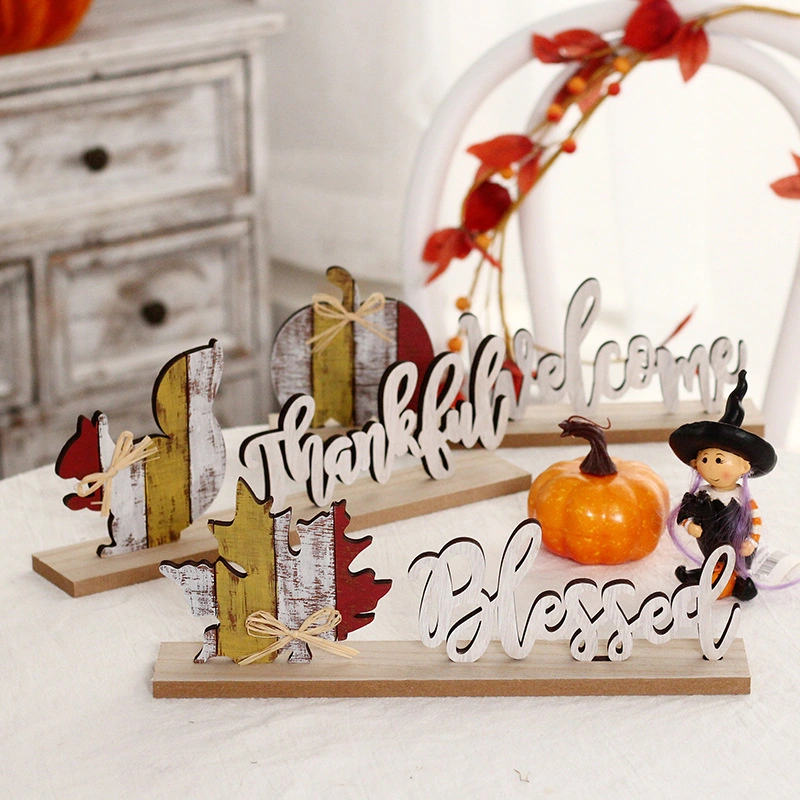 Decorative Arts and Crafts Seasonal Ornaments Wooden Pendant Halloween Decoration