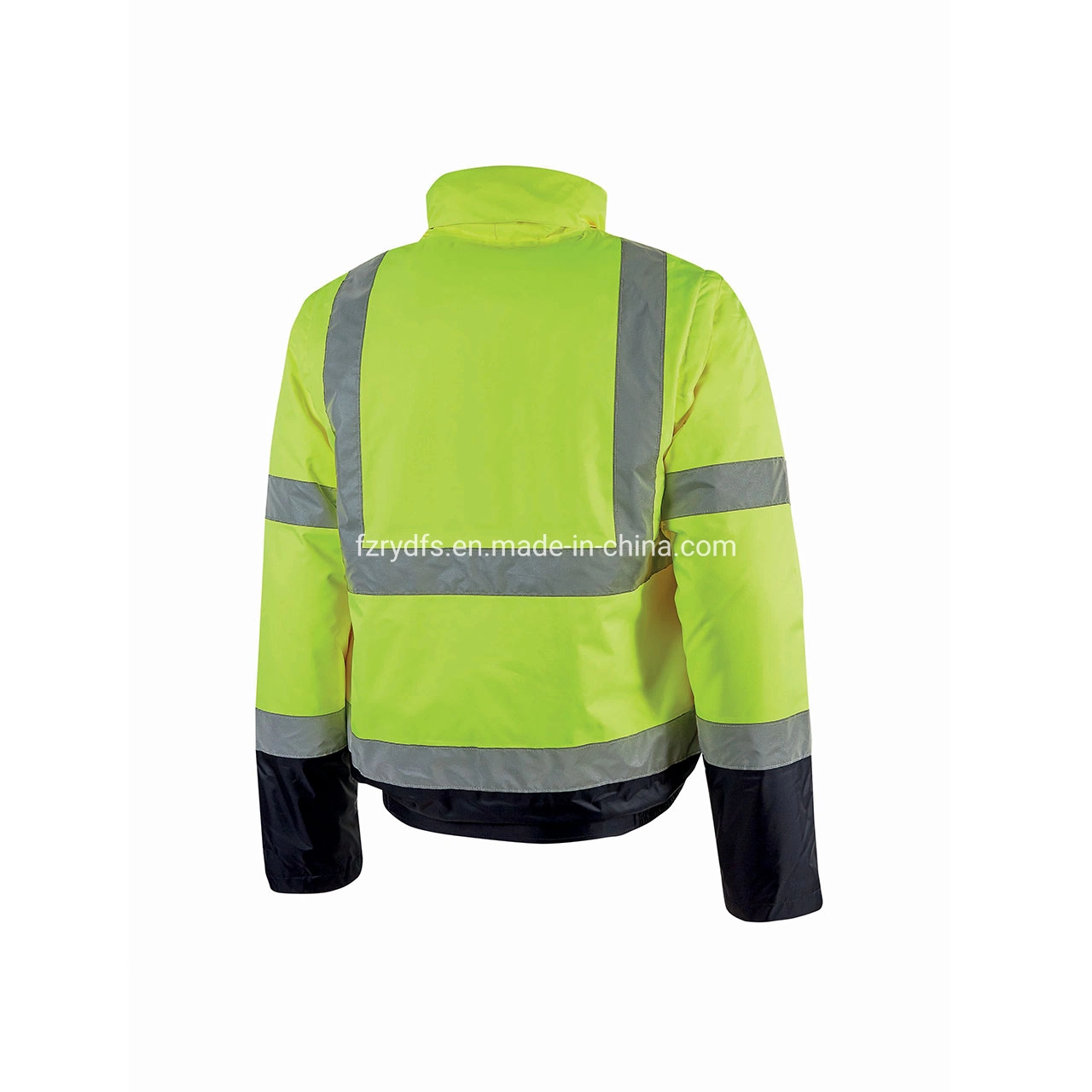 Construcción Industrial Hiviz cinta reflectante bombardero chaqueta impermeable