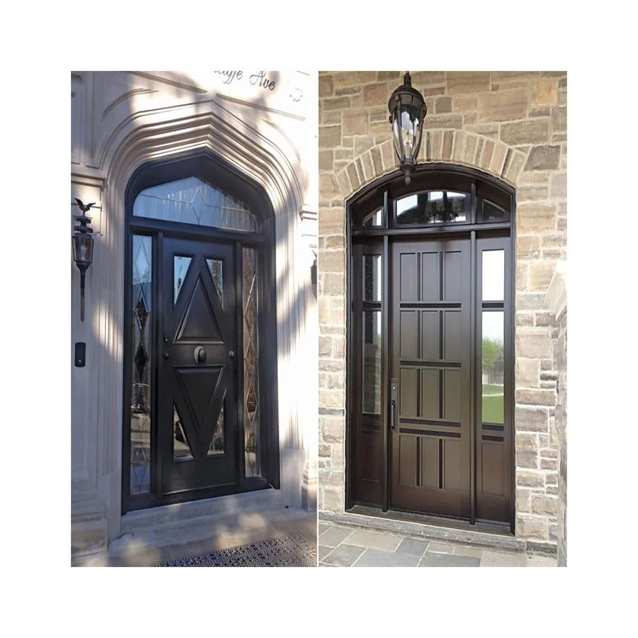 Top Sell Best Quality Modern Front Entry Door Metal 304 Stainless Steel Door Design Home Main Entrance Portes