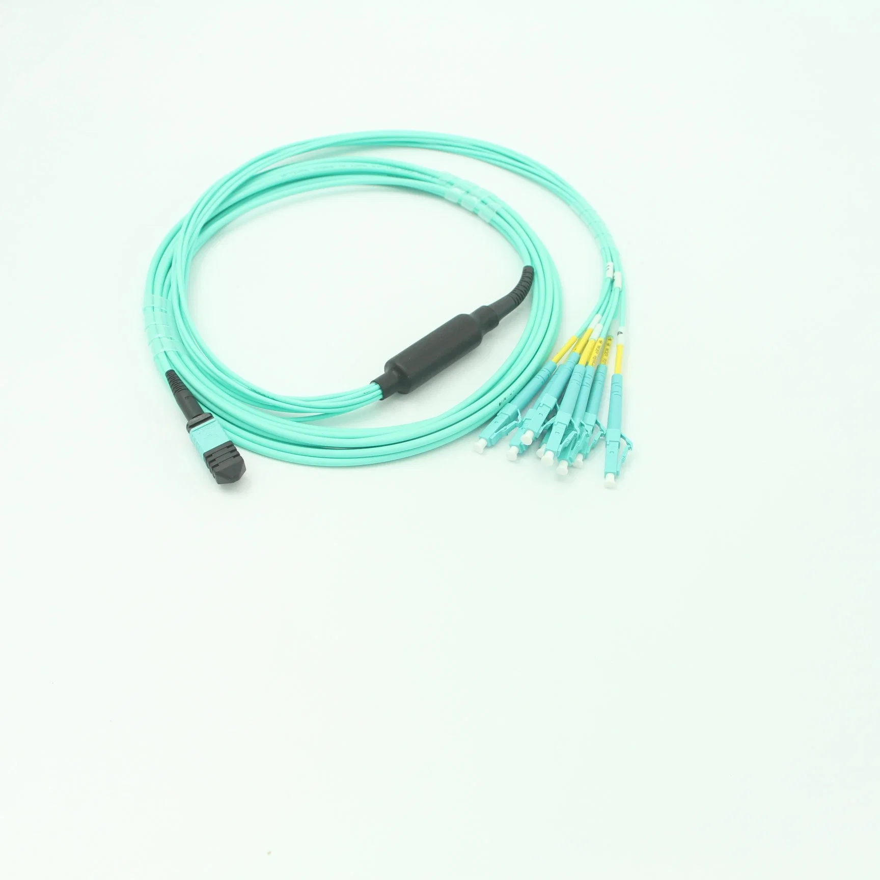 MPO (Female) -LC 24core Om3-150 Aqua Fiber Optic Jumpers