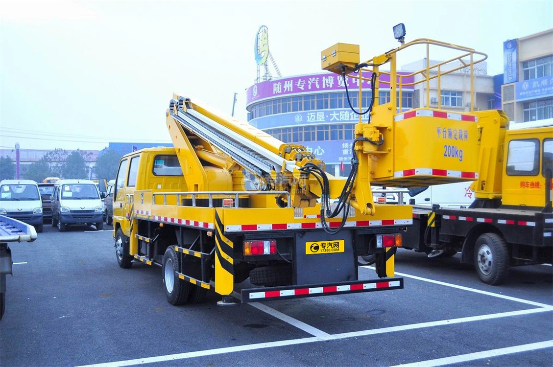 Sinotruk HOWO 16m 16metros Empilhadeira da caçamba da lança telescópica com Cherry Picker