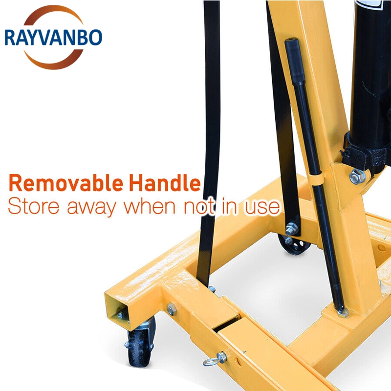 2 Ton Car Mobile Mini Manual Folding Hydraulic Shop Crane Price