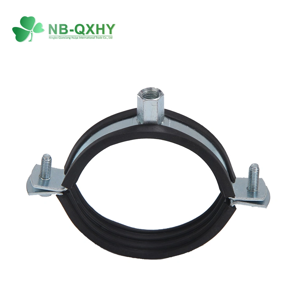 Wholsales Pipe Clamp U Clamp for Pipe Galvanized Tube Clamps with Rubber