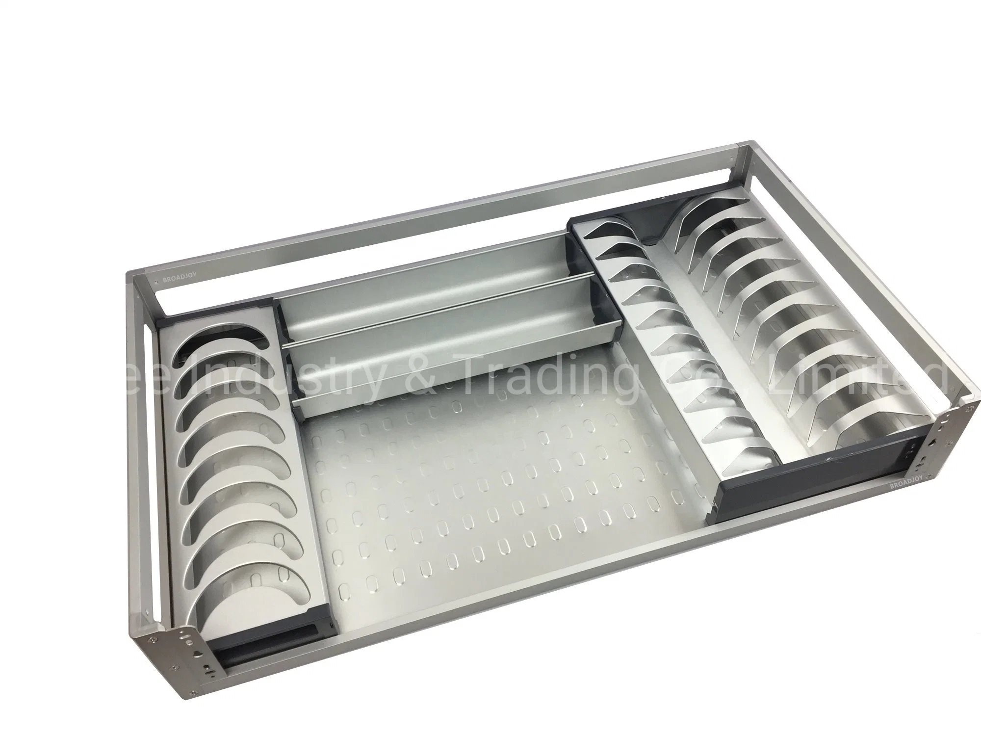 Kitchen Cabinet Pull out Drawer Aluminium Storage Basket