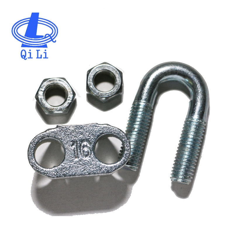 ISO Certificated Factory Supply DIN741 Galvanized Malleable Wire Rope Clip